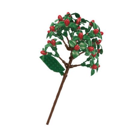 JAKI JK2637 2637 non  HOA ĐẬU ĐỎ bộ đồ chơi xếp lắp ráp ghép mô hình Flowers 176 khối