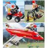 GUDI 9216 Xếp hình kiểu  CITY Fire Plane Máy Bay Cứu Hỏa Chữa Cháy Rừng 522 khối