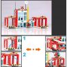 GUDI 9217 non  ĐỘI CỨU HỎA SỞ bộ đồ chơi xếp lắp ráp ghép mô hình City FIREMAN FIRE ADMINISTRARION Thành Phố 874 khối