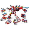 MINGDI 9016 non  CƠ HỎA bộ đồ chơi xếp lắp ráp ghép mô hình Creator FIRE MECHA Sáng Tạo 704 khối