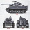 OXFORD OM33013 33013 non  TIGER TANK. bộ đồ chơi xếp lắp ráp ghép mô hình Military Army TIGHER Quân Sự Bộ Đội 709 khối
