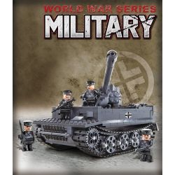 OXFORD OM33013 33013 non  TIGER TANK. bộ đồ chơi xếp lắp ráp ghép mô hình Military Army TIGHER Quân Sự Bộ Đội 709 khối