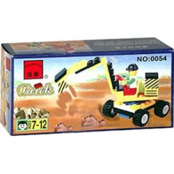 Enlighten 0054 Qman 0054 non  MÁY ĐÀO bộ đồ chơi xếp lắp ráp ghép mô hình City Thành Phố