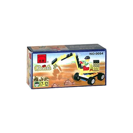 Enlighten 0054 Qman 0054 non  MÁY ĐÀO bộ đồ chơi xếp lắp ráp ghép mô hình City Thành Phố