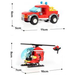 GUDI 9217 non  ĐỘI CỨU HỎA SỞ bộ đồ chơi xếp lắp ráp ghép mô hình City FIREMAN FIRE ADMINISTRARION Thành Phố 874 khối