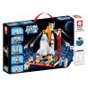 LEYI 88028 non  BÃI PHÓNG TÀU VŨ TRỤ bộ đồ chơi xếp lắp ráp ghép mô hình Space Thám Hiểm Không Gian 436 khối