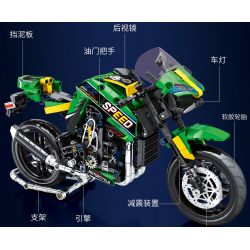 JUHANG TECHNOLOGY 82004 non  KAWASAKIZ900 bộ đồ chơi xếp lắp ráp ghép mô hình  KAWASAKI Z900 Kỹ Thuật Công Nghệ Cao Mô Hình Phương Tiện 776 khối