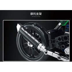 JUHANG TECHNOLOGY 82004 non  KAWASAKIZ900 bộ đồ chơi xếp lắp ráp ghép mô hình  KAWASAKI Z900 Kỹ Thuật Công Nghệ Cao Mô Hình Phương Tiện 776 khối