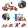 GUDI 9217 non  ĐỘI CỨU HỎA SỞ bộ đồ chơi xếp lắp ráp ghép mô hình City FIREMAN FIRE ADMINISTRARION Thành Phố 874 khối