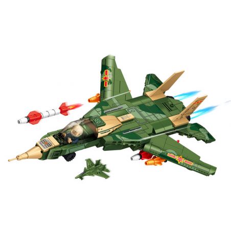 LEYI 88026 non  MÁY BAY CHIẾN ĐẤU F-14D TOMCAT bộ đồ chơi xếp lắp ráp ghép mô hình Military Army F-14 FIGHTER Quân Sự Bộ Đội 456 khối