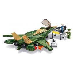 LEYI 88026 non  MÁY BAY CHIẾN ĐẤU F-14D TOMCAT bộ đồ chơi xếp lắp ráp ghép mô hình Military Army F-14 FIGHTER Quân Sự Bộ Đội 456 khối