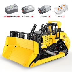 HAPPY BUILD SHINEYU XINYU YC-22011 22011 YC22011 non  BULLDOZER LỚN tỷ lệ 1:23 bộ đồ chơi xếp lắp ráp ghép mô hình Build Team SHINE YU Đội Xây Dựng 1866 khối