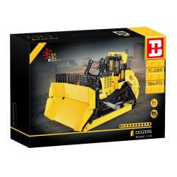 HAPPY BUILD SHINEYU XINYU YC-22011 22011 YC22011 non  BULLDOZER LỚN tỷ lệ 1:23 bộ đồ chơi xếp lắp ráp ghép mô hình Build Team SHINE YU Đội Xây Dựng 1866 khối