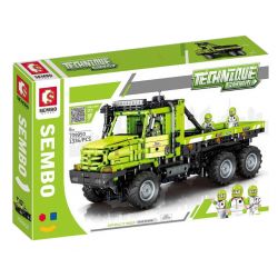 SEMBO 709950 non  SAITO XE TẢI bộ đồ chơi xếp lắp ráp ghép mô hình TECHINQUE 1336 khối