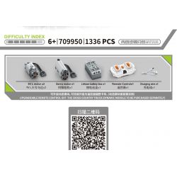 SEMBO 709950 non  SAITO XE TẢI bộ đồ chơi xếp lắp ráp ghép mô hình TECHINQUE 1336 khối