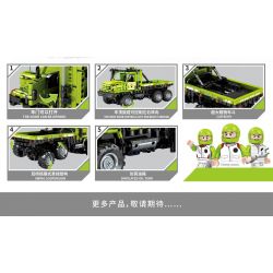 SEMBO 709950 non  SAITO XE TẢI bộ đồ chơi xếp lắp ráp ghép mô hình TECHINQUE 1336 khối