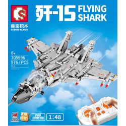 SEMBO 705996 non  MÁY BAY CHIẾN ĐẤU J-15 tỷ lệ 1:48 bộ đồ chơi xếp lắp ráp ghép mô hình Military Army FLYING SHARK Quân Sự Bộ Đội 976 khối