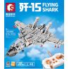 SEMBO 705996 non  MÁY BAY CHIẾN ĐẤU J-15 tỷ lệ 1:48 bộ đồ chơi xếp lắp ráp ghép mô hình Military Army FLYING SHARK Quân Sự Bộ Đội 976 khối