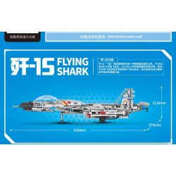 SEMBO 705996 non  MÁY BAY CHIẾN ĐẤU J-15 tỷ lệ 1:48 bộ đồ chơi xếp lắp ráp ghép mô hình Military Army FLYING SHARK Quân Sự Bộ Đội 976 khối