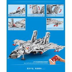 SEMBO 705996 non  MÁY BAY CHIẾN ĐẤU J-15 tỷ lệ 1:48 bộ đồ chơi xếp lắp ráp ghép mô hình Military Army FLYING SHARK Quân Sự Bộ Đội 976 khối