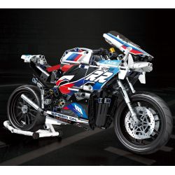 JUHANG TECHNOLOGY 82003 non  MÔ TÔ BMW S1000RR bộ đồ chơi xếp lắp ráp ghép mô hình  Kỹ Thuật Công Nghệ Cao Mô Hình Phương Tiện 768 khối