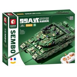 SEMBO 705989 non  XE TĂNG CHIẾN ĐẤU CHỦ LỰC TYPE 99A bộ đồ chơi xếp lắp ráp ghép mô hình Military Army TYPE 99A MAIN BATTLE TANK Quân Sự Bộ Đội 1143 khối