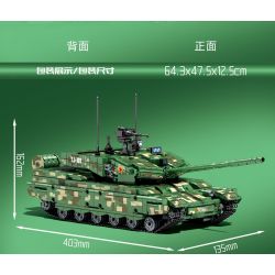SEMBO 705989 non  XE TĂNG CHIẾN ĐẤU CHỦ LỰC TYPE 99A bộ đồ chơi xếp lắp ráp ghép mô hình Military Army TYPE 99A MAIN BATTLE TANK Quân Sự Bộ Đội 1143 khối