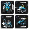SEMBO 701920 non  XE ĐÓNG THẾ BIẾN HÌNH BLUE SHADOW FOUR bộ đồ chơi xếp lắp ráp ghép mô hình VARIETY.X 444 khối