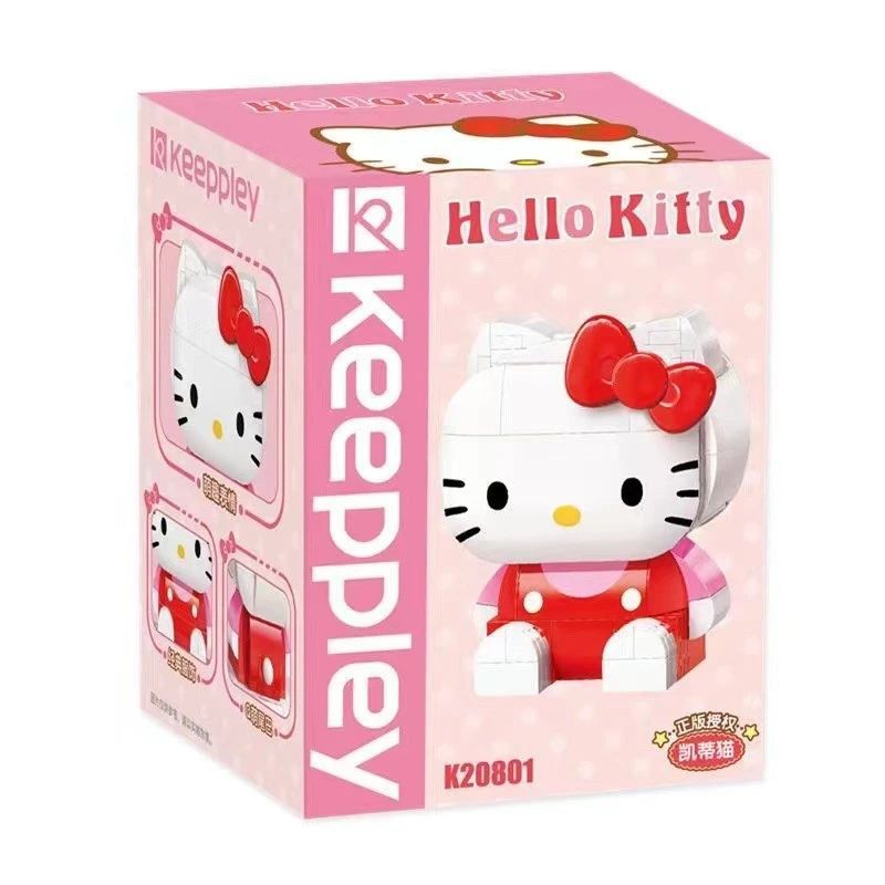 KEEPPLEY K20801 20801 non  XIN CHÀO MÈO CON bộ đồ chơi xếp lắp ráp ghép mô hình Hello Kitty
