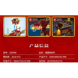 SEMBO 206048 non  VITO RỒNG bộ đồ chơi xếp lắp ráp ghép mô hình YAN DRAGON 2618 khối