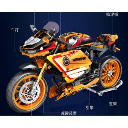 JUHANG TECHNOLOGY 82002 non  MÔ TÔ BMW HP2 bộ đồ chơi xếp lắp ráp ghép mô hình  Kỹ Thuật Công Nghệ Cao Mô Hình Phương Tiện 760 khối