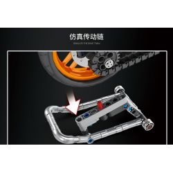 JUHANG TECHNOLOGY 82002 non  MÔ TÔ BMW HP2 bộ đồ chơi xếp lắp ráp ghép mô hình  Kỹ Thuật Công Nghệ Cao Mô Hình Phương Tiện 760 khối