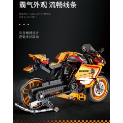 JUHANG TECHNOLOGY 82002 non  MÔ TÔ BMW HP2 bộ đồ chơi xếp lắp ráp ghép mô hình  Kỹ Thuật Công Nghệ Cao Mô Hình Phương Tiện 760 khối