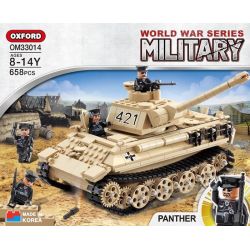 OXFORD OM33014 33014 non  LEOPARD TANK. bộ đồ chơi xếp lắp ráp ghép mô hình Military Army PANTHER Quân Sự Bộ Đội 760 khối