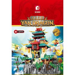 SEMBO 206047 non  CUNG ĐIỆN RỒNG bộ đồ chơi xếp lắp ráp ghép mô hình YAN DRAGON 1715 khối
