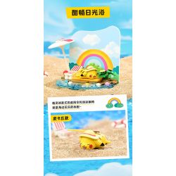 KEEPPLEY K20222 20222 non  POKÉMON TẮM NẮNG THÚ VỊ bộ đồ chơi xếp lắp ráp ghép mô hình Movie & Game Phim Và Trò Chơi