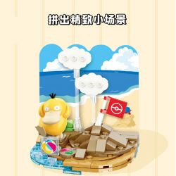 KEEPPLEY K20222 20222 non  POKÉMON TẮM NẮNG THÚ VỊ bộ đồ chơi xếp lắp ráp ghép mô hình Movie & Game Phim Và Trò Chơi