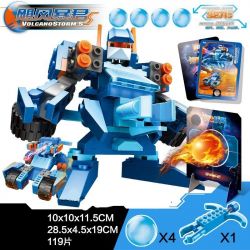 GUDI 9910 non  PINBALL MEN BÃO TYRANT S bộ đồ chơi xếp lắp ráp ghép mô hình Transformers Robot Đại Chiến Người Máy Biến Hình 119 khối