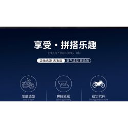 JUHANG TECHNOLOGY 82001 non  MÔ TÔ BMW G310R bộ đồ chơi xếp lắp ráp ghép mô hình  Kỹ Thuật Công Nghệ Cao Mô Hình Phương Tiện 706 khối