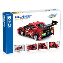 LEIBAO 8205 ZHEGAO QL1235 1235 non  FERRARI 488 LÙI XE tỷ lệ 1:24 bộ đồ chơi xếp lắp ráp ghép mô hình  Kỹ Thuật Công Nghệ Cao Mô Hình Phương Tiện 697 khối