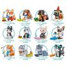 FORANGE FC8283 8283 non  BỮA TIỆC THÚ CƯNG DỄ THƯƠNG 12 LOẠI CORGIS BEAGLES DACHSHUND SHAR-PEIS TRUNG QUỐC HUSKIES SCHNAUZERS MÈO SPHYNX XIÊM CAM TAI GẤP XANH NGẮN MƯỚP MỸ bộ đồ chơi xếp lắp ráp ghép mô hình Creator PET PARTY Sáng Tạo 1527 khối