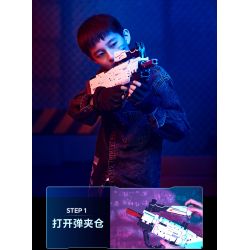 XIAOMI MITU MI ONEBOT OBJBQ63AIQI 63AIQI non  AR GUN. bộ đồ chơi xếp lắp ráp ghép mô hình Súng 1100 khối