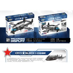 CAYI 22007 non  MÁY BAY VẬN TẢI C-119 bộ đồ chơi xếp lắp ráp ghép mô hình Military Army C-119 CONVETOR Quân Sự Bộ Đội 394 khối