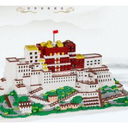 ZHEGAO LZ8230 8230 non  CUNG ĐIỆN POTALA bộ đồ chơi xếp lắp ráp ghép mô hình 4904 khối