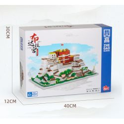 ZHEGAO LZ8230 8230 non  CUNG ĐIỆN POTALA bộ đồ chơi xếp lắp ráp ghép mô hình 4904 khối