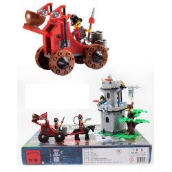 QMAN ENLIGHTEN KEEPPLEY 1019 non  TẤN CÔNG PHÁO ĐÀI TRONG RỪNG bộ đồ chơi xếp lắp ráp ghép mô hình Medieval Castle CASTLE KNIGHTS Chiến Tranh Trung Cổ 262 khối