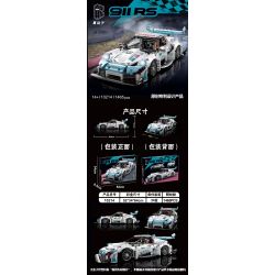 K BOX 10214 non  PORSCHE 911 GT3 RUPI 1:14 tỷ lệ 1:14 bộ đồ chơi xếp lắp ráp ghép mô hình  Kỹ Thuật Công Nghệ Cao Mô Hình Phương Tiện 1465 khối