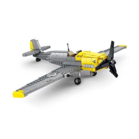 Kazi KY82053 82053 non  TIÊM KÍCH BF-109 bộ đồ chơi xếp lắp ráp ghép mô hình Military Army Quân Sự Bộ Đội 426 khối