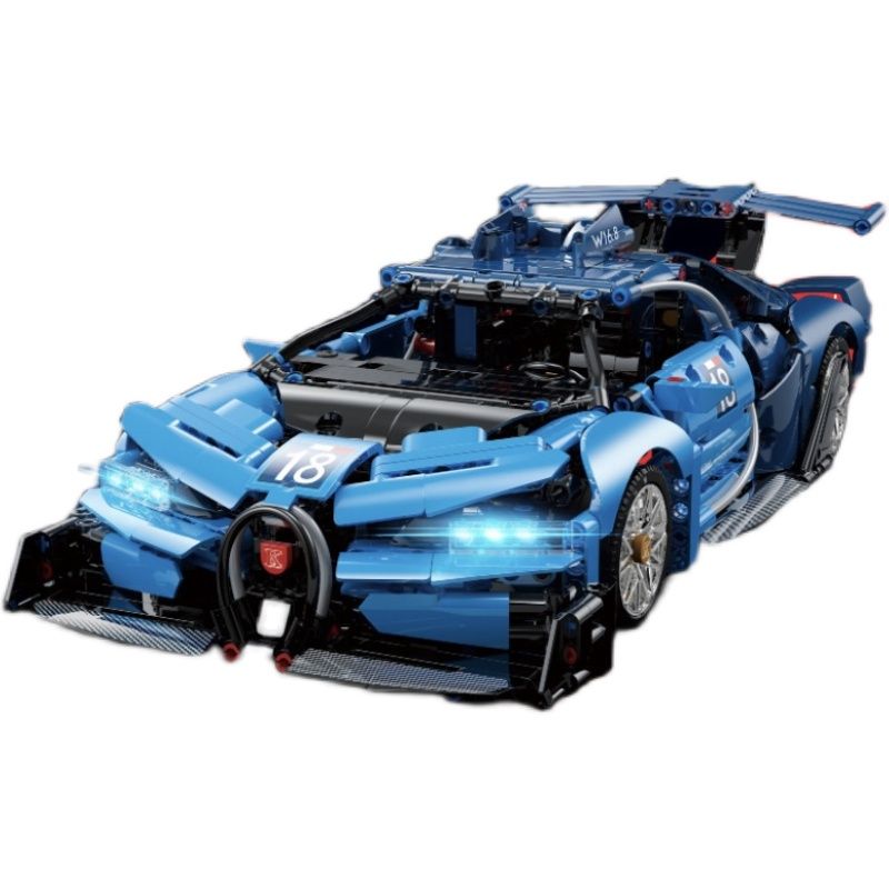 K BOX 10213 non  XE Ý TƯỞNG BUGATTI VISION GRAN TURISMO 1:14 tỷ lệ 1:14 bộ đồ chơi xếp lắp ráp ghép mô hình 1480 khối