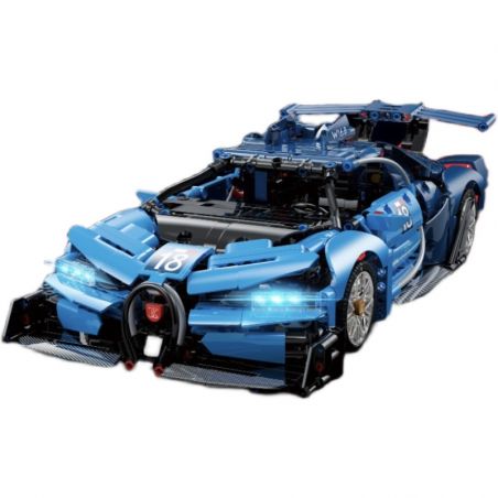 K BOX 10213 non  XE Ý TƯỞNG BUGATTI VISION GRAN TURISMO 1:14 tỷ lệ 1:14 bộ đồ chơi xếp lắp ráp ghép mô hình 1480 khối